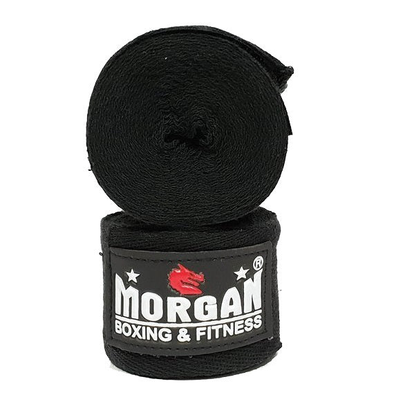 Morgan Cotton Boxing Hand Wraps 180inch - 4m Long (Pair)
