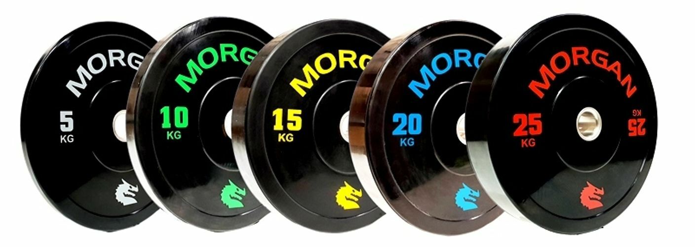 Morgan 150KG Olympic Bumper Plate Pack
