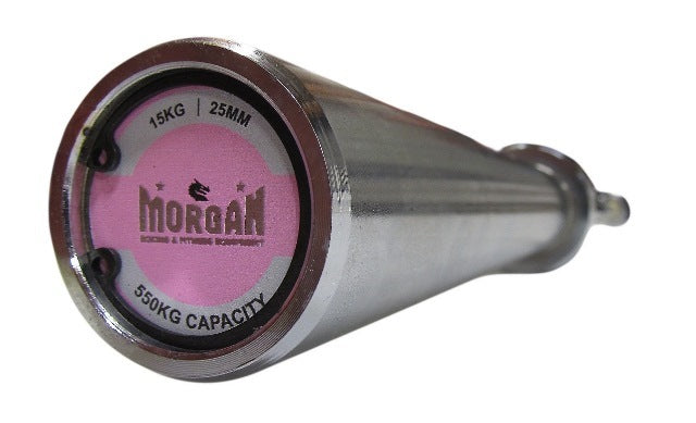 Morgan 15KG Women's Harden Chrome Olympic Barbell - 550KG Max