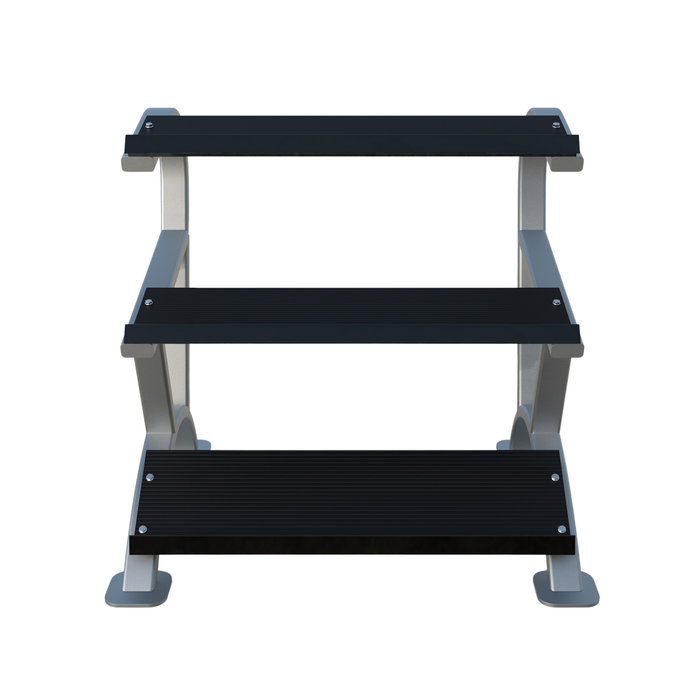 Morgan Elite 3 Tier Rubber Hex Dumbbell Rack