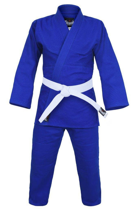 Morgan Dragon Blue 1.5 (550gsm) Judo Weave Uniform