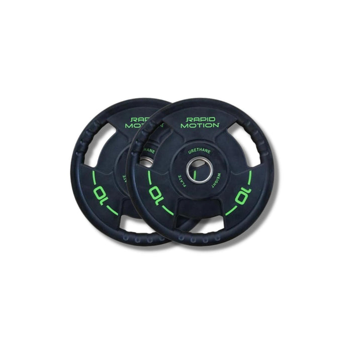 Morgan Rapid Motion Tri-Grip PU Olympic Plates (Pair) 1.25kg - 25kg