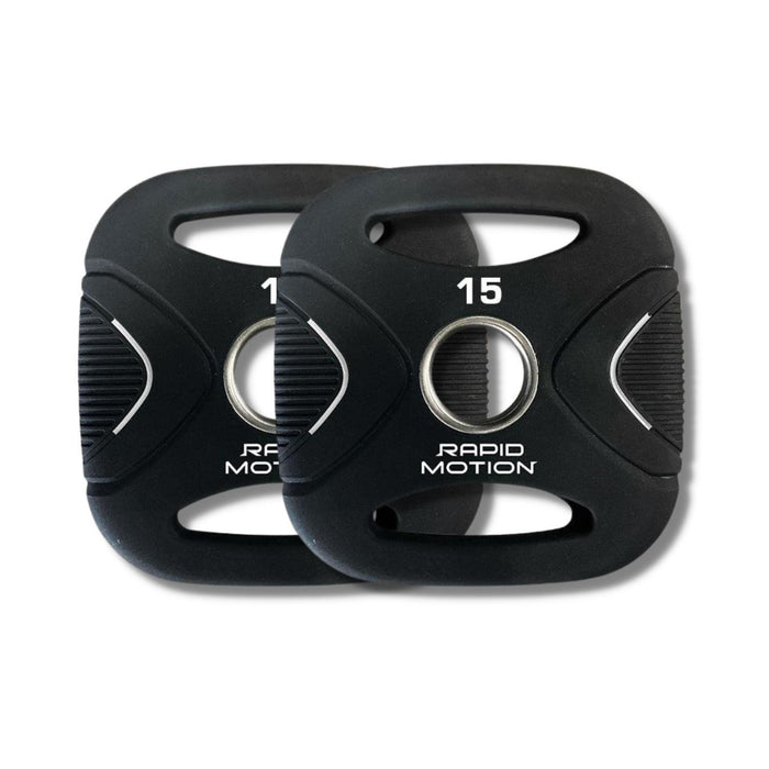 Morgan Rapid Motion PU Square Olympic Weight Plates (Pair) 2.5 - 20kg