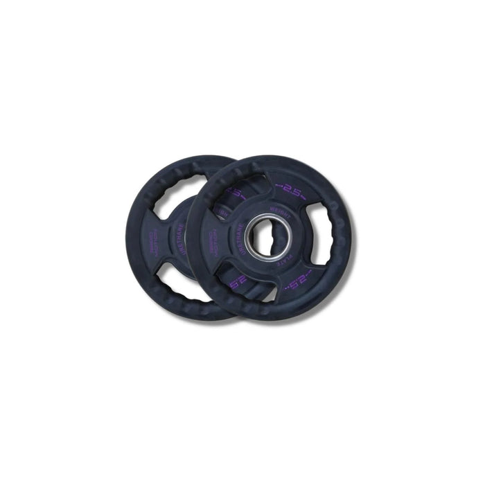 Morgan Rapid Motion Tri-Grip PU Olympic Plates (Pair) 1.25kg - 25kg