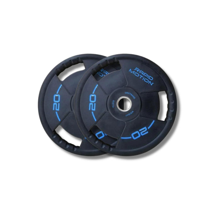 Morgan Rapid Motion Tri-Grip PU Olympic Plates (Pair) 1.25kg - 25kg
