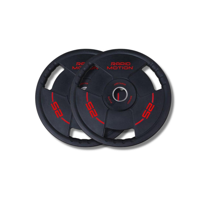 Morgan Rapid Motion Tri-Grip PU Olympic Plates (Pair) 1.25kg - 25kg