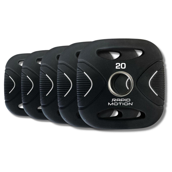 Morgan Rapid Motion PU Square Olympic Weight Plates (Pair) 2.5 - 20kg