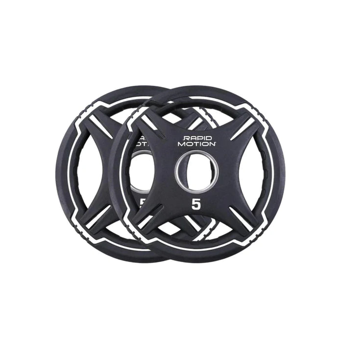 Morgan Rapid Motion Quad-Grip PU Olympic Plates 1.25kg - 25kg (Pair)