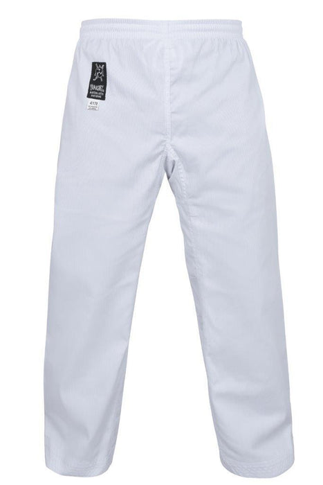 Morgan Ribbed Taekwondo Uniform - Black V Neck 8oz