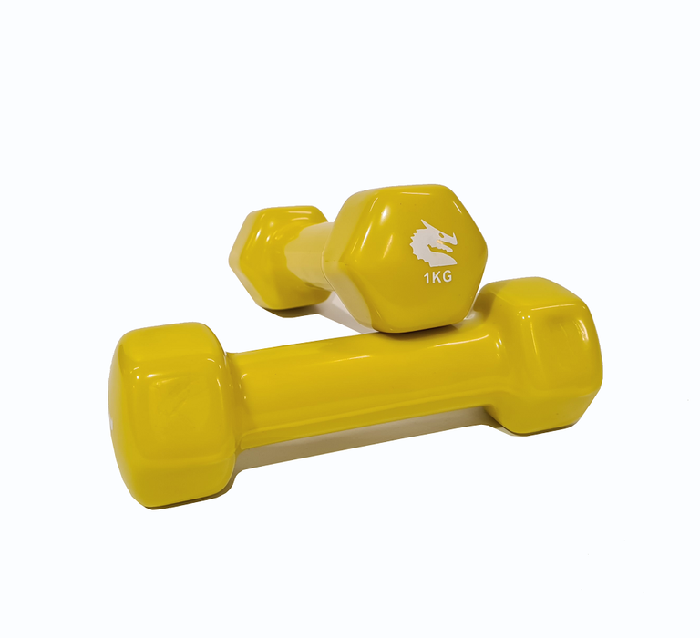 Morgan Vinyl Dumbbells - Pair (1kg-2kg-3kg)