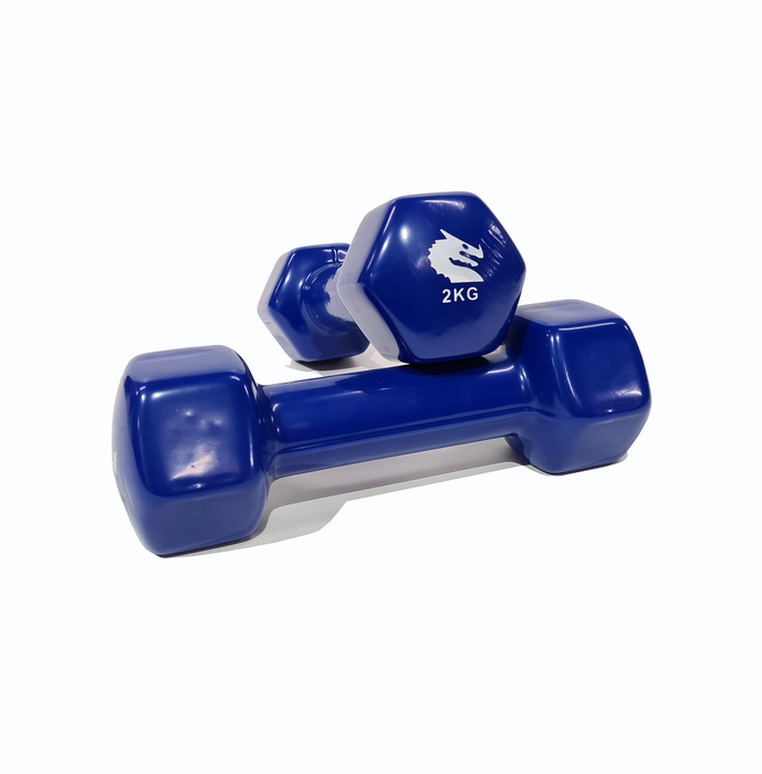 Morgan Vinyl Dumbbells - Pair (1kg-2kg-3kg)