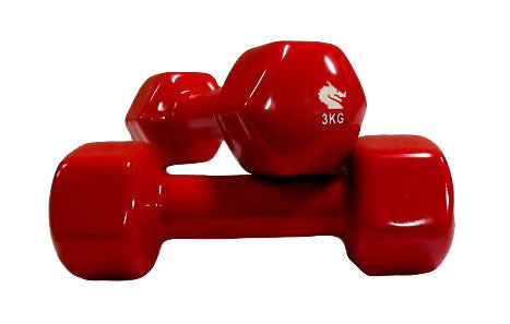 Morgan Vinyl Dumbbells - Pair (1kg-2kg-3kg)